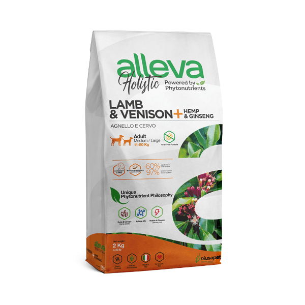 Alleva Holistic Adult Medium & Maxi Jagnięcina i Jeleń