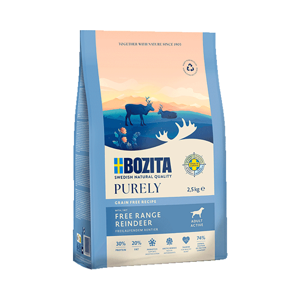 Bozita Purely Adult Active Grain Free renifer