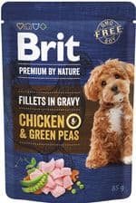 Brit Premium By Nature Dog Fillets In Gravy Chicken With Peas