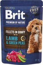 Brit Premium by Nature Dog Fillets In Gravy Lamb With Green Peas