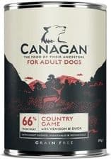 Canagan Country Game Dog Bez Zbóż Puszka