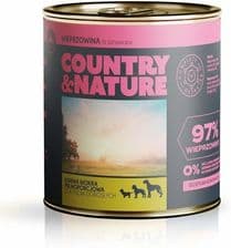 Country&Nature Bezzbożowa Mokra Karma Wieprzowina Ze Szpinakiem