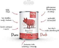 Karma mokra OLLO PURE PORK - WIEPRZOWINA