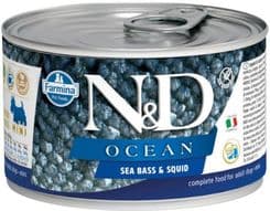 N&D Ocean Sea Bass & Squid Adult Mini