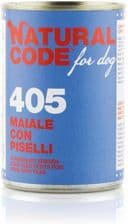 Natural Code Dog 405 Pork With Peas
