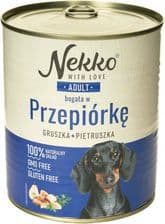 Nekko Adult Karma Dla Psa Przepiórka Gruszka