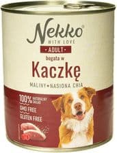 Nekko Adult Mokra Karma Dla Psa Kaczka Puszka