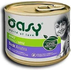 Oasy One Protein Dog Mini Kaczka Konserwa – opakowanie karmy