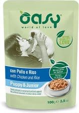 Oasy Pies Saszetka Strips Puppy Kurczak – opakowanie karmy