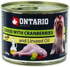 Ontario Dog Mini Goose Cranberries Dandelion And Linseed Oil