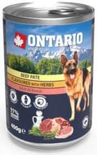 Ontario Pate Karma Dla Psa Wołowina W Ziołach