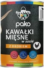 Pako Mokra Karma Dla Psa Kawałki W Sosie Drób 415G