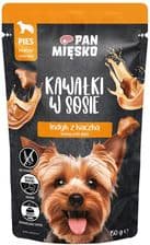 Pan Mięsko Kawałki W Sosie Indyk Z Kaczką Karma Mokra Dla Psa