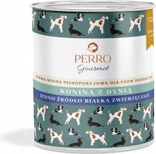 Perro Karma Mokra Monobiałkowa Gourmet Konina Z Dynią – opakowanie karmy