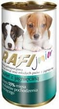 Rafi Junior Pasztet Z Jagnięciną – opakowanie karmy