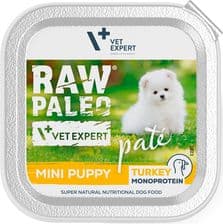Raw Paleo Pate Mini Puppy Turkey Mokra Karma Dla Szczeniąt Indyk