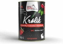 Syta Micha Karma Mokra Dla Psa Królik Z Brukwią