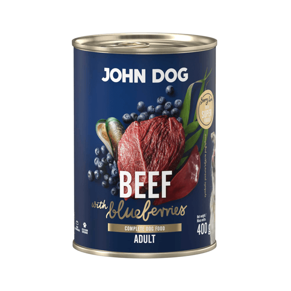 John Dog Berry Line Wołowina z borówkami