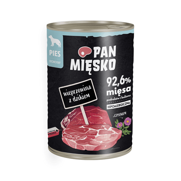 Pan Mięsko Wieprzowina z dzikiem mokra karma