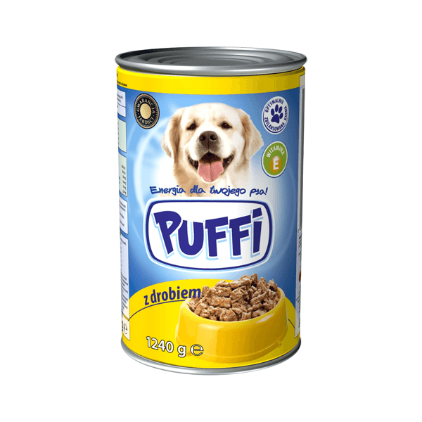 Puffi z drobiem mokra karma