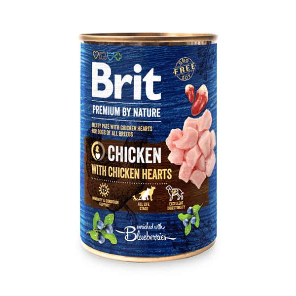 Brit Premium By Nature Kurczak z sercami
