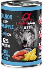 Alpha Spirit Mokra Karma Dla Dorosłych Psów Wszystkich Ras Z Łososiem I Ananasem – opakowanie karmy
