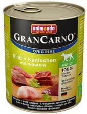 Animonda Grancarno Adult Rind Kaninchen Krautern Wołowina Królik Z Ziołami – opakowanie karmy