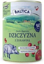 Baltica Smaki Regionów Adult Dziczyzna z żurawiną Mokra Karma dla psa – opakowanie karmy