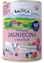 Baltica Smaki Regionów Adult Jagnięcina z malinami Mokra Karma dla psa – opakowanie karmy