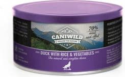 Caniwild Duck With Rice Nad Vegetables Puszka Z Zamykanym Wieczkiem Kaczka Ryż – opakowanie karmy