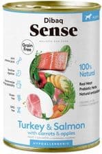 Dibaq Sense Grain Free Mokra Karma Dla Szczeniąt Wszystkich Ras Indyk Z Łososiem – opakowanie karmy