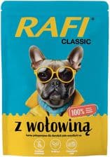 Rafi Dolina Noteci Rafi Classic Mokra Karma Dla Psa Z Wołowiną – opakowanie karmy