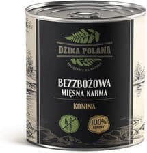 Dzika Polana Naturalna Bezzbożowa Puszka Z Koniną Dla Psa 100% Koniny – opakowanie karmy