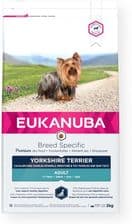 Eukanuba Breed Specific Sucha karma dla dorosłych psów rasy Yorkshire terrier 2kg – opakowanie karmy