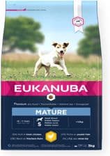Eukanuba Dla psów dojrzałych małych ras bogata w świeżego kurczaka – opakowanie karmy