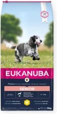 Eukanuba Dla psów starszych średnich ras bogata w świeżego kurczaka – opakowanie karmy