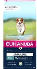 Eukanuba Grain Free Jagnięcina dla dorosłych psów małych i średnich ras – opakowanie karmy