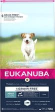 Eukanuba Grain Free Ryba Oceaniczna dla dorosłych psów małych i średnich ras – opakowanie karmy