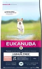 Eukanuba Grain Free Ryba Oceaniczna dla starszych psów małych i średnich ras – opakowanie karmy