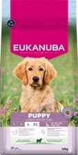 Eukanuba Sucha karma dla szczeniąt ras dużych bogata w jagnięcinę i ryż 12kg – opakowanie karmy