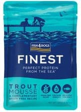 Fish4Dogs Finest Trout Mousse Karma Mokra Z Pstrąga Dla Szczeniąt I Psów Dorosłych