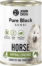 John Dog Pure Black Sensi Hypoallergenic Karma Mokra Dla Psa Konina – opakowanie karmy