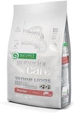 Nature'S Protection Superior Care White Dogs Grain Free Salmon Starter All Breeds – opakowanie karmy