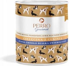 Perro Gourmet Cielęcina Z Cukinią Mokra Karma Monoproteinowa Pełnoporcjowa Dla Psów Dorosłych