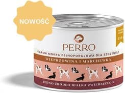 Perro Karma Mokra Wieprzowina Z Marchewką Dla Szczeniąt Wszystkich Ras