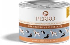 Perro Karma Mokra Wieprzowina Z Selerem Monobiałkowa Formuła Dla Psów Dorosłych