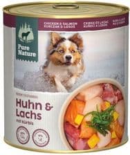 Pure Nature Dog Huhn Lachs Kurczak I Łosoś Z Dynią Dla Dorosłych Psów – opakowanie karmy