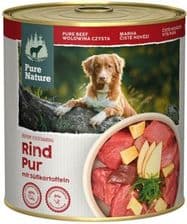 Pure Nature Dog Rind Pur Wołowina Z Batatami I Jabłkami Dla Dorosłych Psów – opakowanie karmy