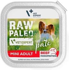 Raw Paleo Pate Mini Adult Beef Mokra Karma Dla Psów Dorosłych Wołowina – opakowanie karmy