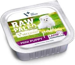 Raw Paleo Pate Mini Puppy Lamb Mokra Karma Dla Szczeniąt Jagnięcina – opakowanie karmy